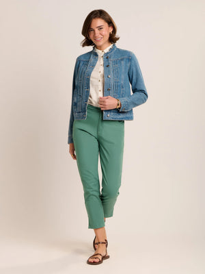 Brakeburn Ruffle Neck Denim Jacket