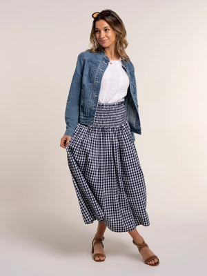 Brakeburn Teresa Gingham 2-in-1 Maxi Skirt