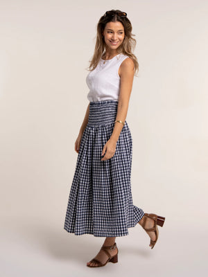 Brakeburn Teresa Gingham 2-in-1 Maxi Skirt