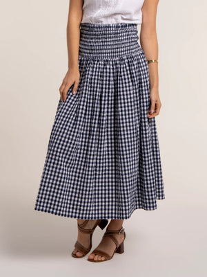 Brakeburn Teresa Gingham 2-in-1 Maxi Skirt