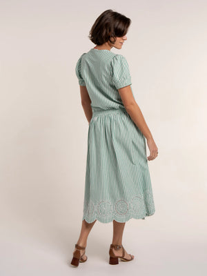 Brakeburn Hannah Stripe Midi Skirt