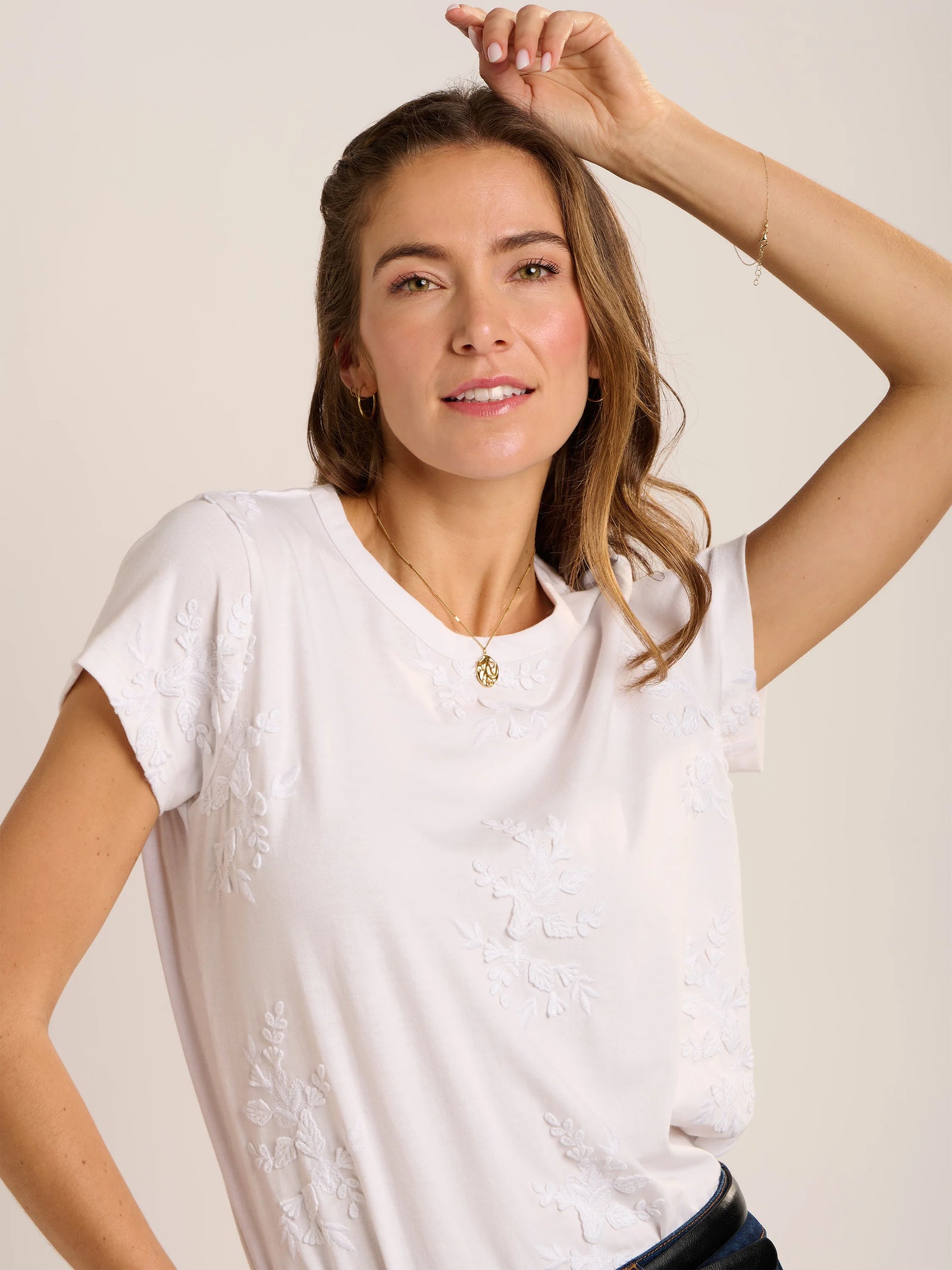 Brakeburn Agathe Embroidered T-Shirt