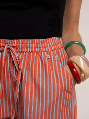 Brakeburn Danna Stripe Wide Leg Beach Pant