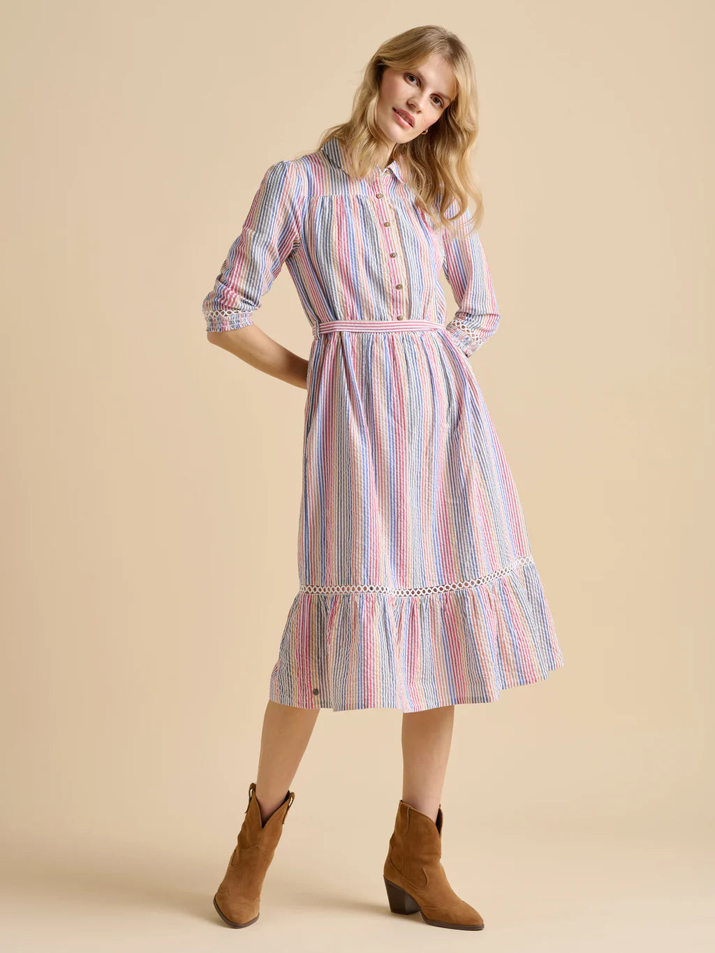 Brakeburn Pier Multicolour Midi Dress