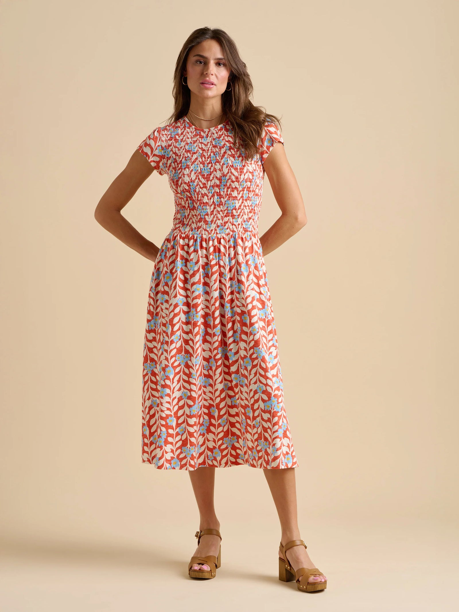 Brakeburn Spring Vine Midi Dress