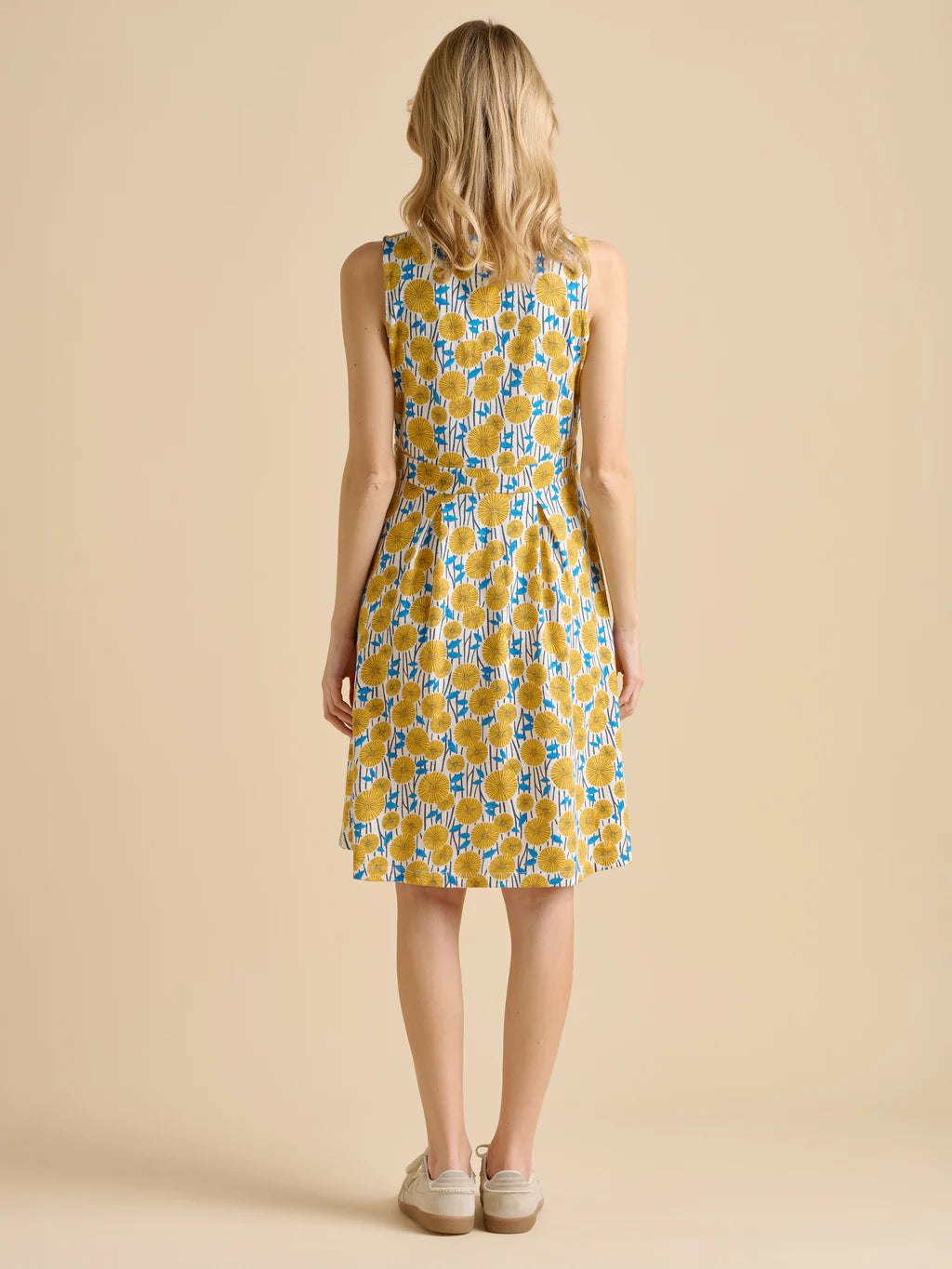 Brakeburn Parasol Yellow Knee Length Dress