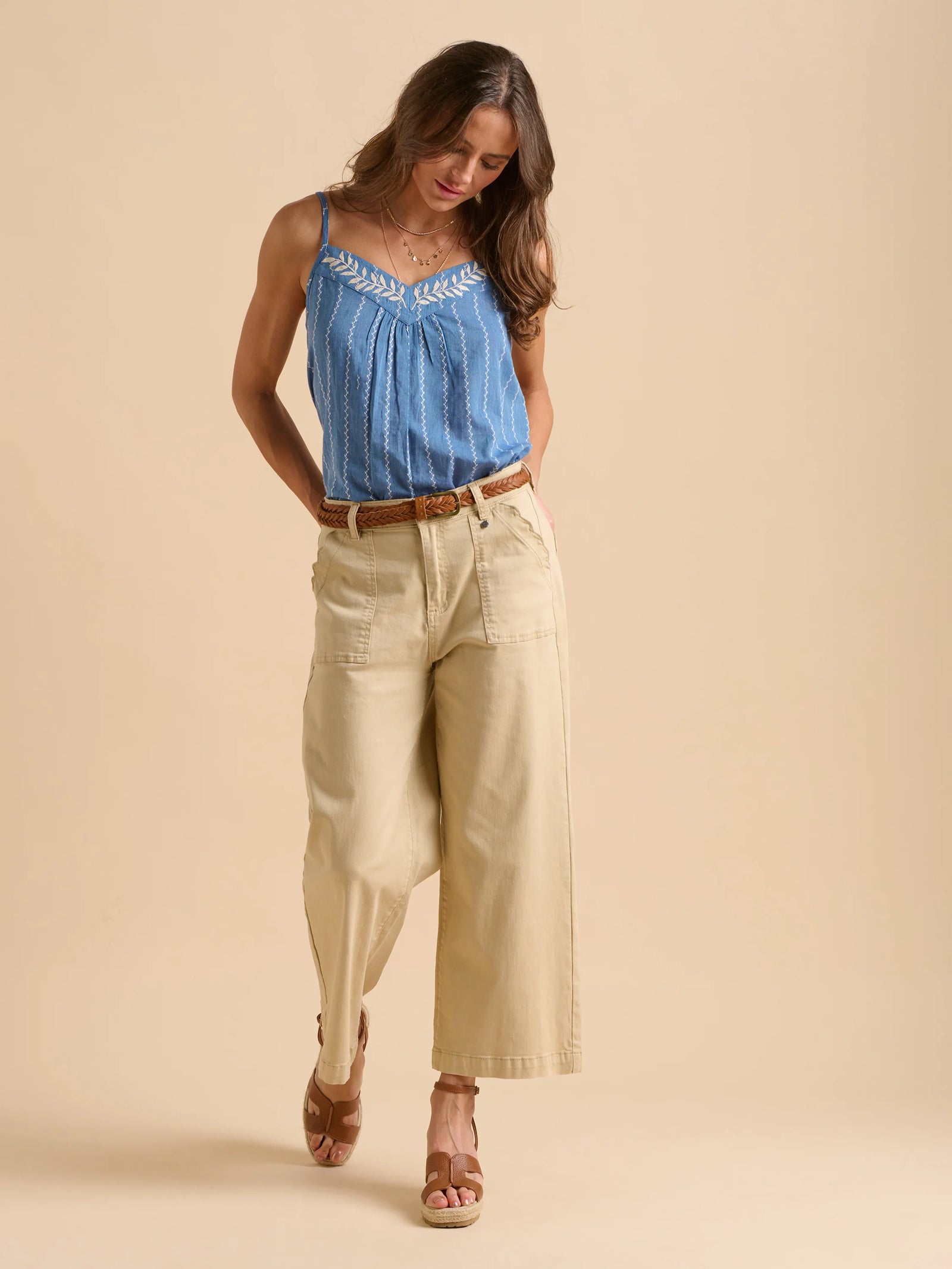 Brakeburn Isle Blue Cami Top