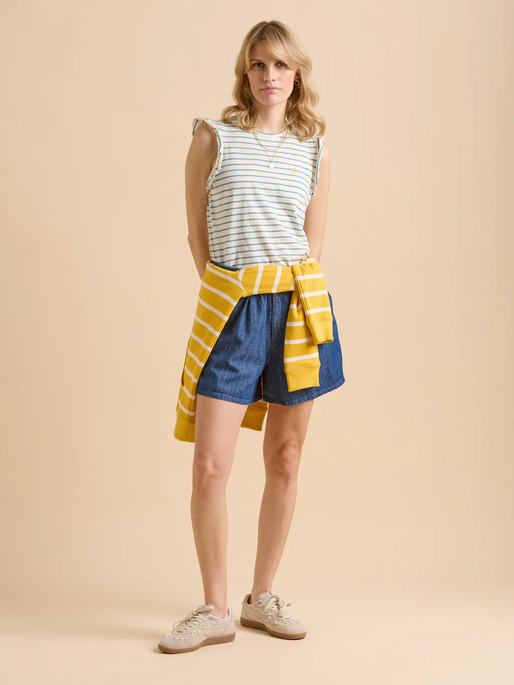 Brakeburn Flutter Sleeve T Shirt