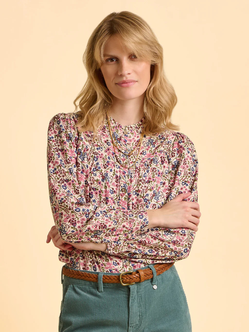 Brakeburn  Ellise Cream Blouse
