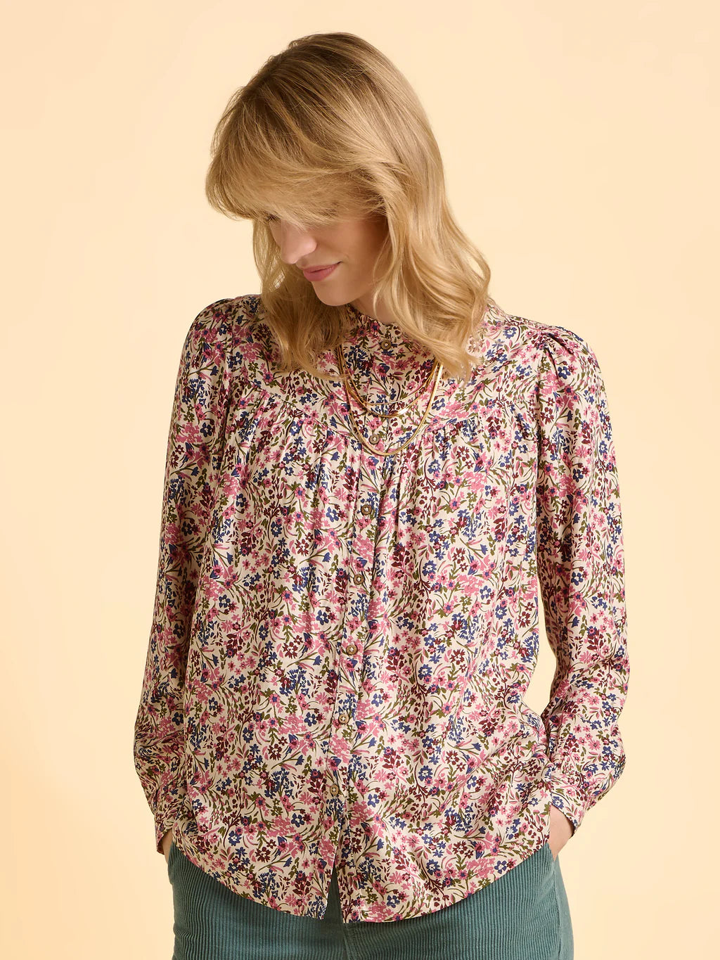 Brakeburn  Ellise Cream Blouse