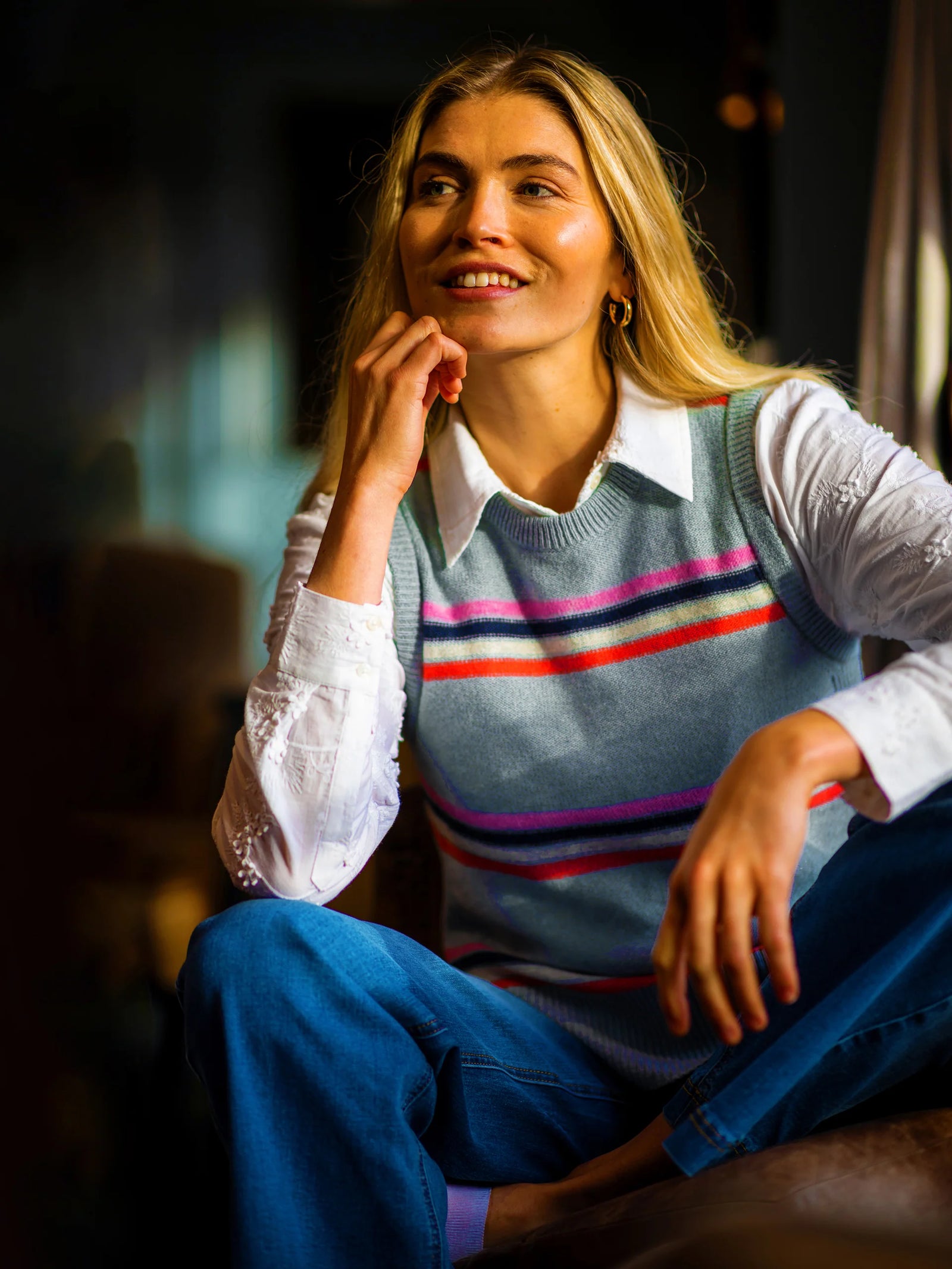 Brakeburn Flora Cream Blouse