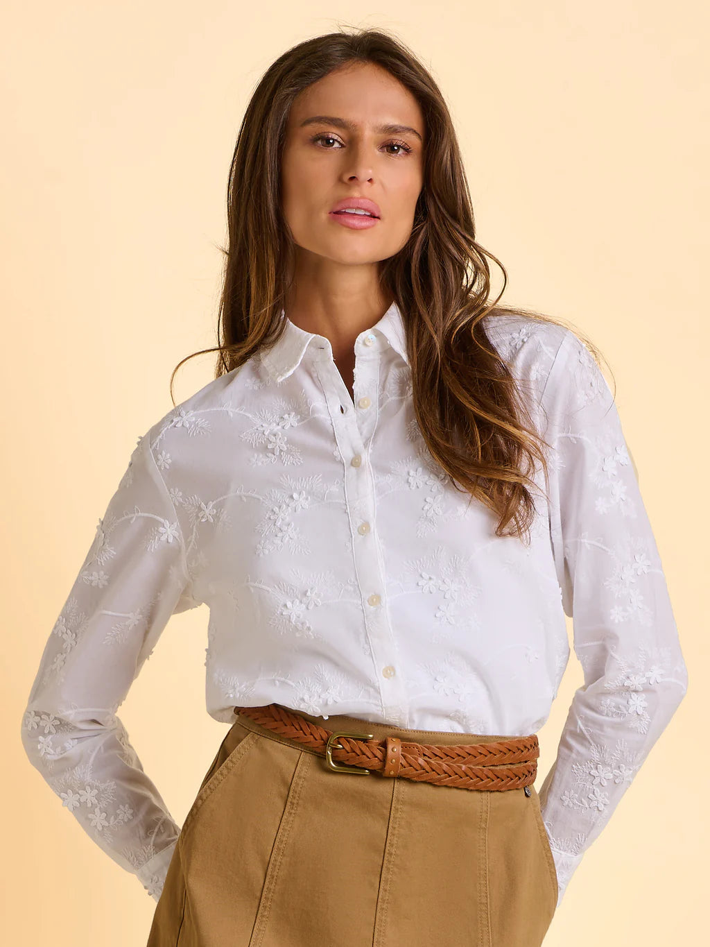 Brakeburn Flora Cream Blouse