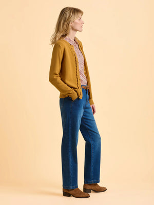 Brakeburn  Crescent Yellow Cardigan