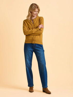 Brakeburn  Crescent Yellow Cardigan