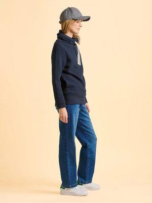 Brakeburn Morden Cowl Neck Navy Sweatshirt