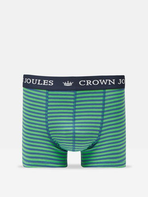 Joules Crown Joules Green/Blue Pack of Two Cotton Briefs