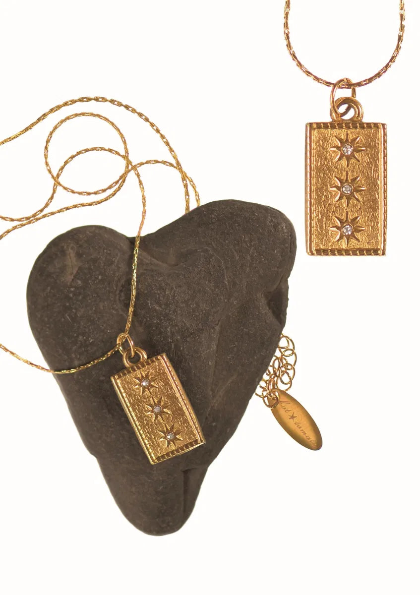 Hot Tomato Gold Star Ingot Necklace