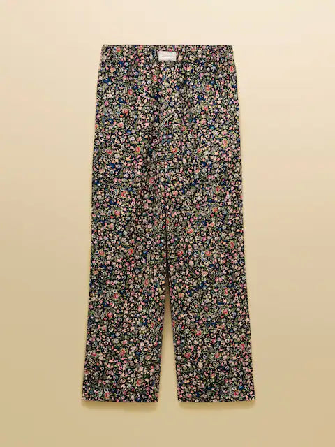 Joules Stella Ditsy Floral Woven Brushed Cotton Trouser
