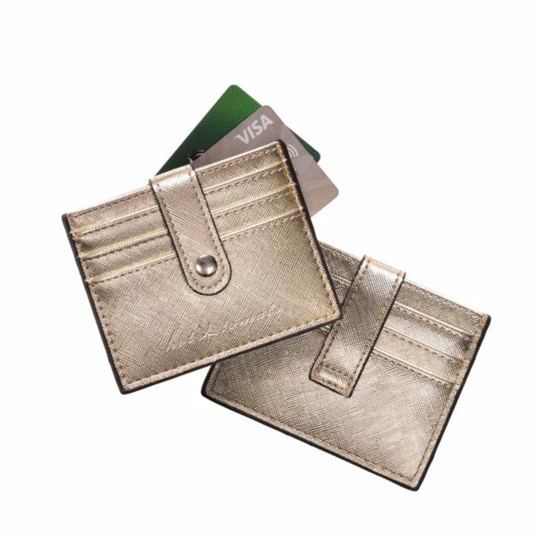 Hot Tomato Golden Faux Leather Card Collector