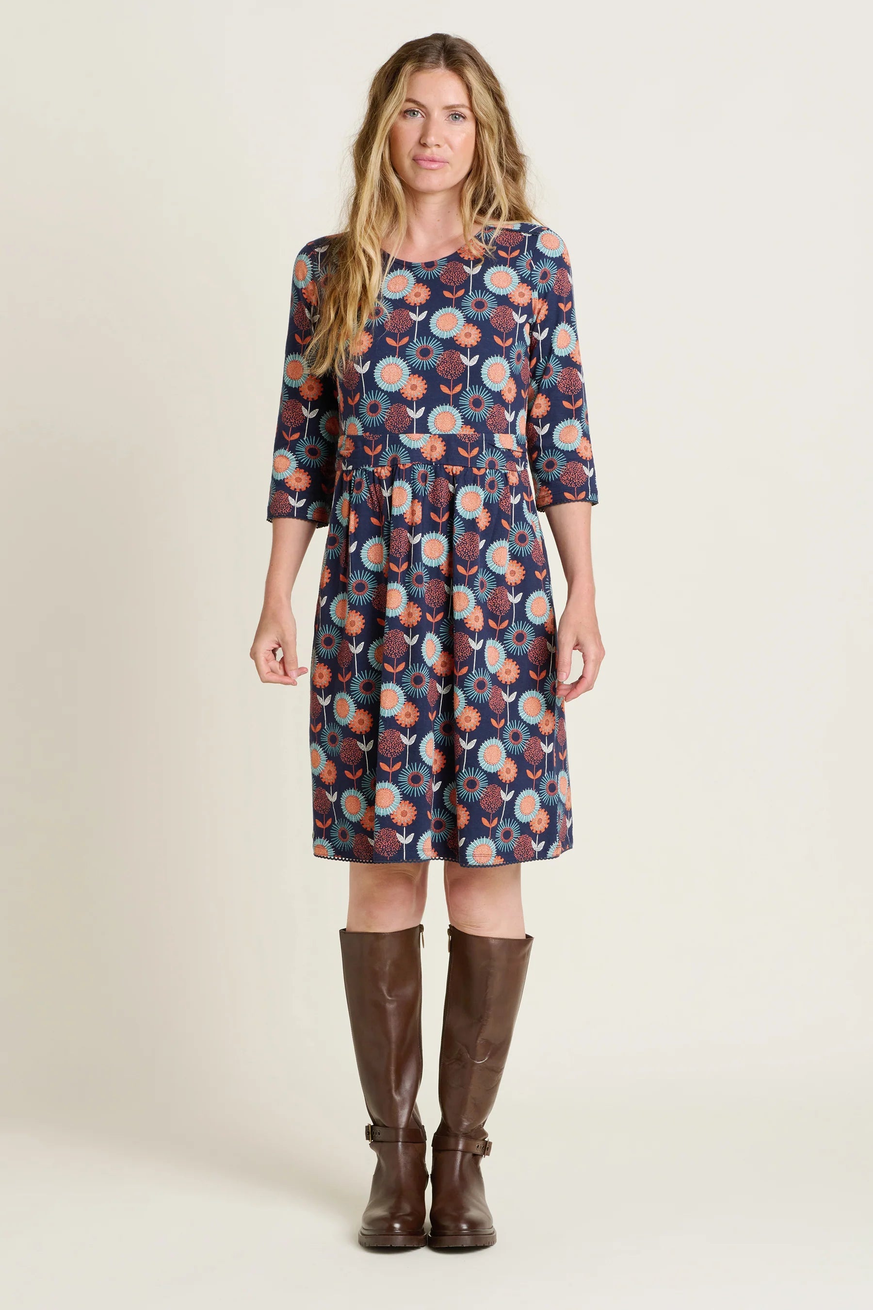 Brakeburn Navy Freya Dress