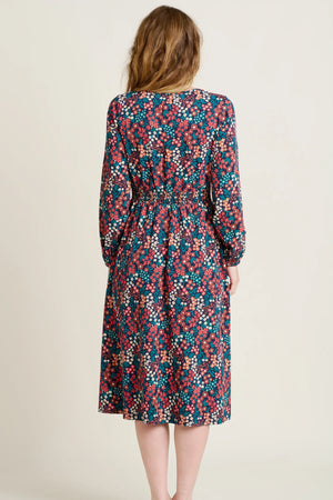 Brakeburn Multi Winter Ditsy Midi Dress