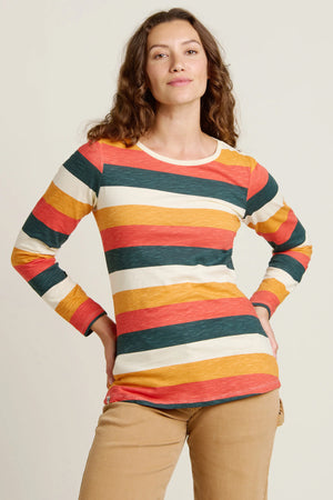 Brakeburn Multi Stripe Long Sleeve Tee