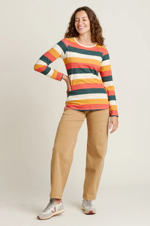 Brakeburn Multi Stripe Long Sleeve Tee