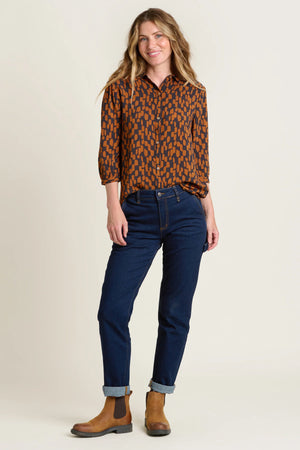 Brakeburn Multi Brush Strokes Blouse