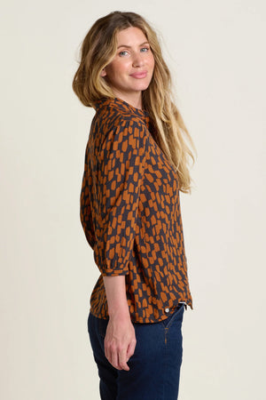 Brakeburn Multi Brush Strokes Blouse