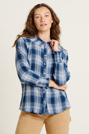 Brakeburn Blue Gold Hill Blouse