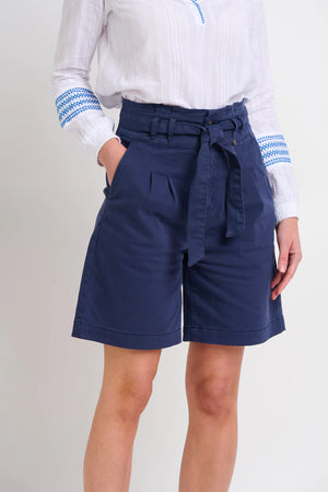 Brakeburn Blue Paper Bag Shorts
