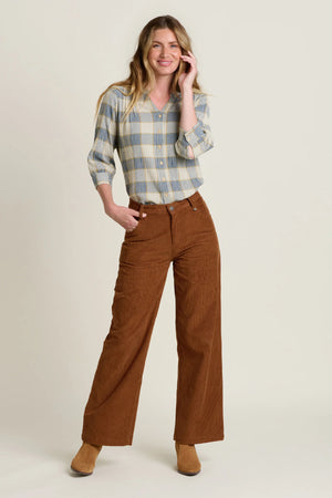 Brakeburn Brown Wide Leg Cord Trouser