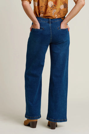 Brakeburn Blue Wide Straight Leg Jeans