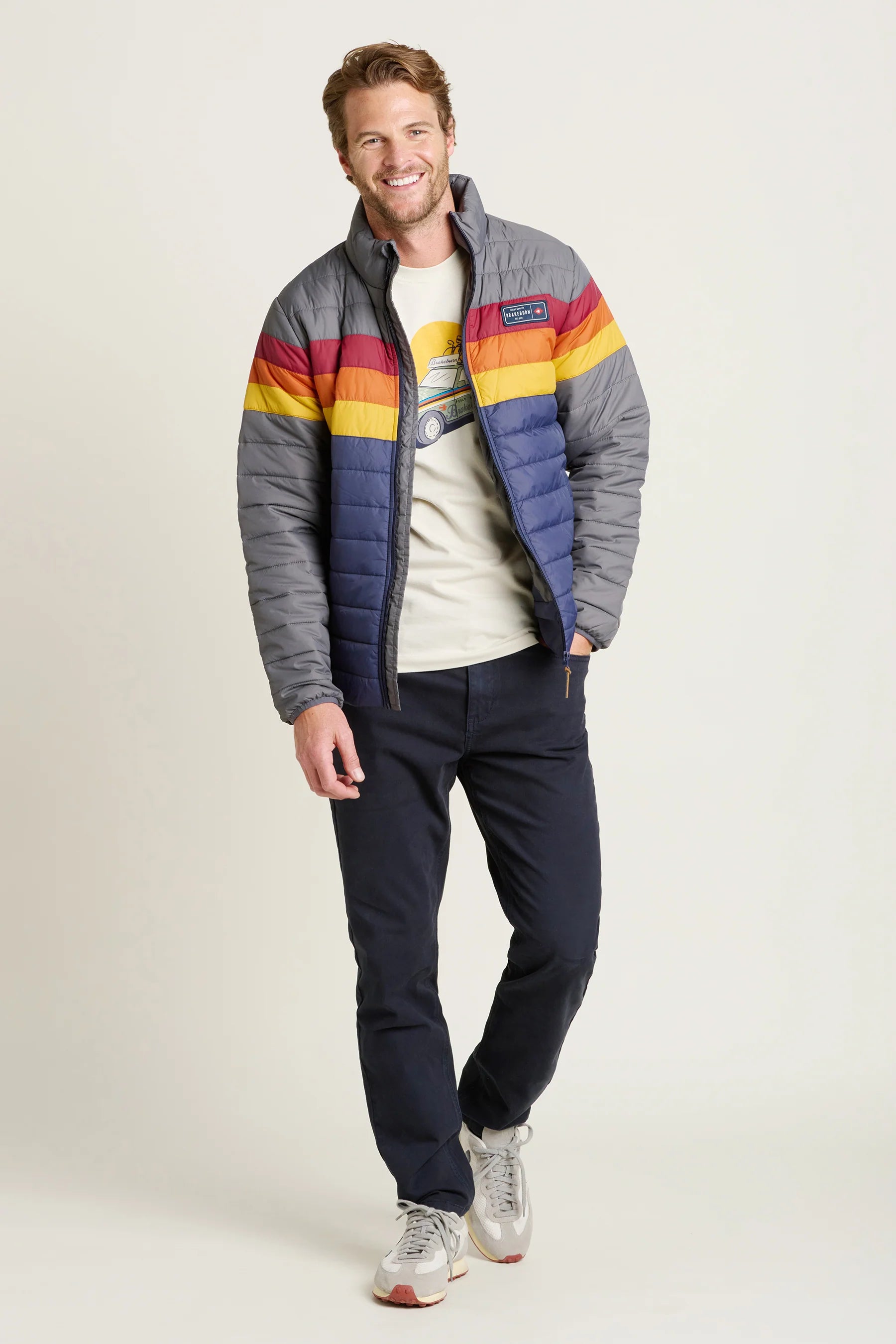 Brakeburn Multi Colour Block Puffer