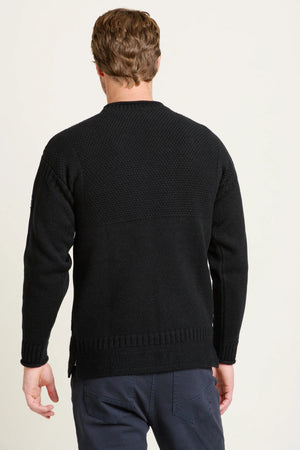 Brakeburn Navy Guernsey Style Jumper