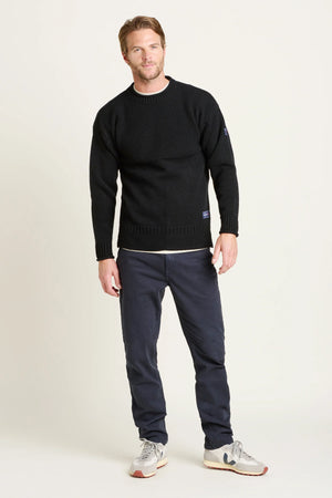 Brakeburn Navy Guernsey Style Jumper