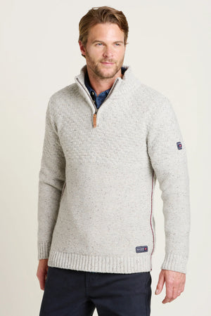 Brakeburn Grey Quarter Zip Knit