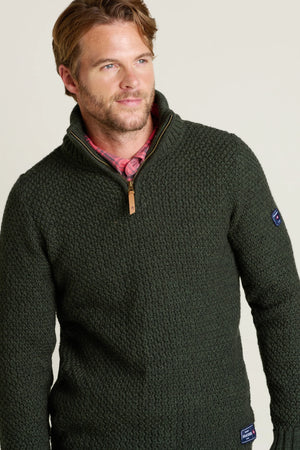 Brakeburn Green Quarter Zip Knit