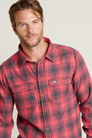 Brakeburn Pink Checked Shirt