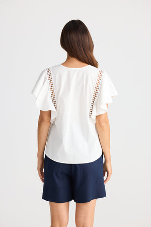 Brave + True Marcia White Blouse Top