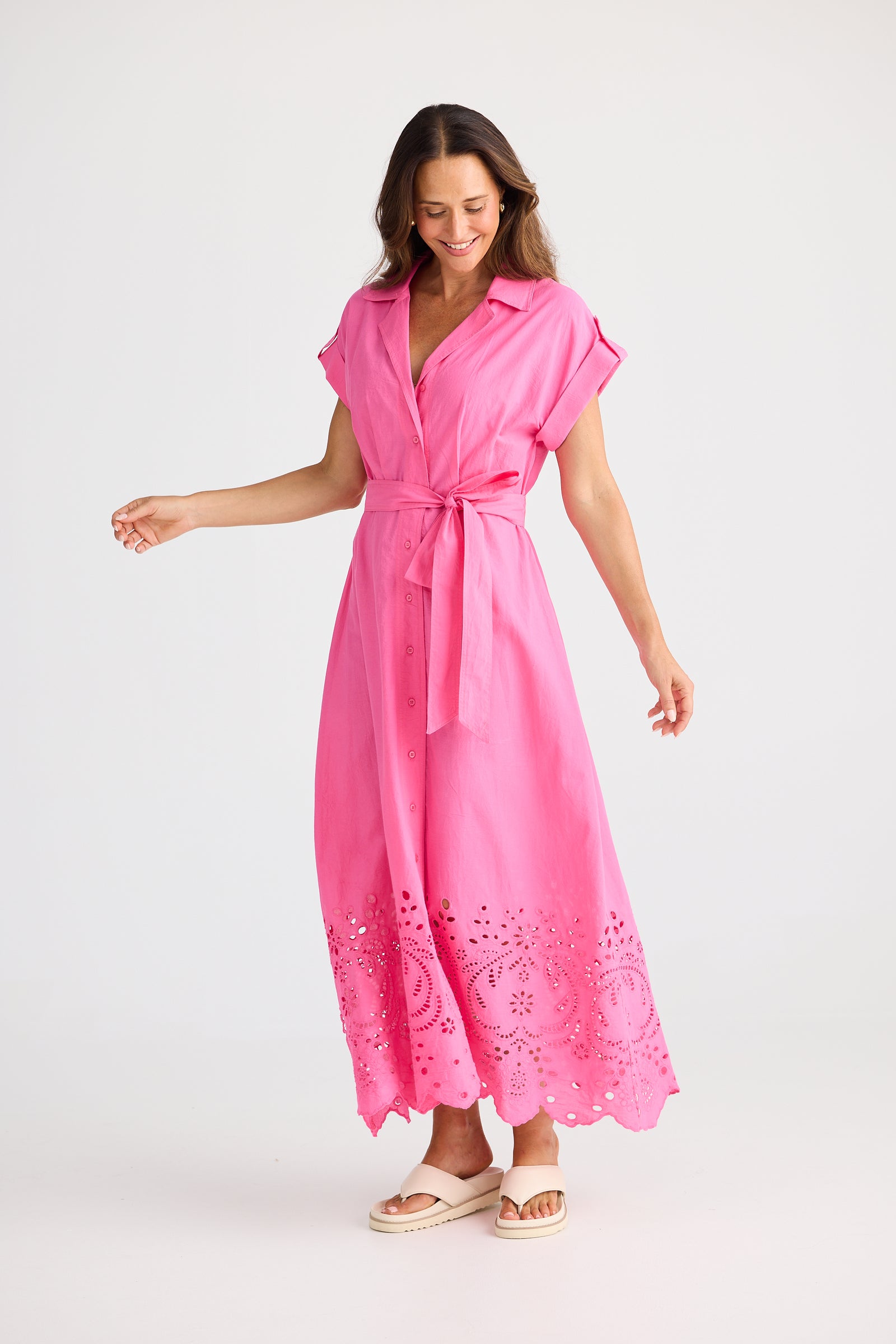 Brave + True Versailles Hot Pink Dress