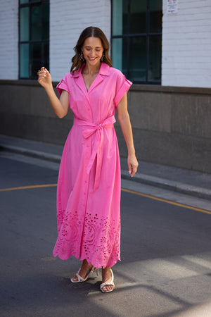 Brave + True Versailles Hot Pink Dress