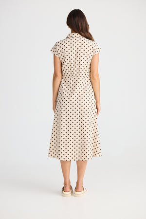 Brave + True Musings Chocolate Polka Dot Dress