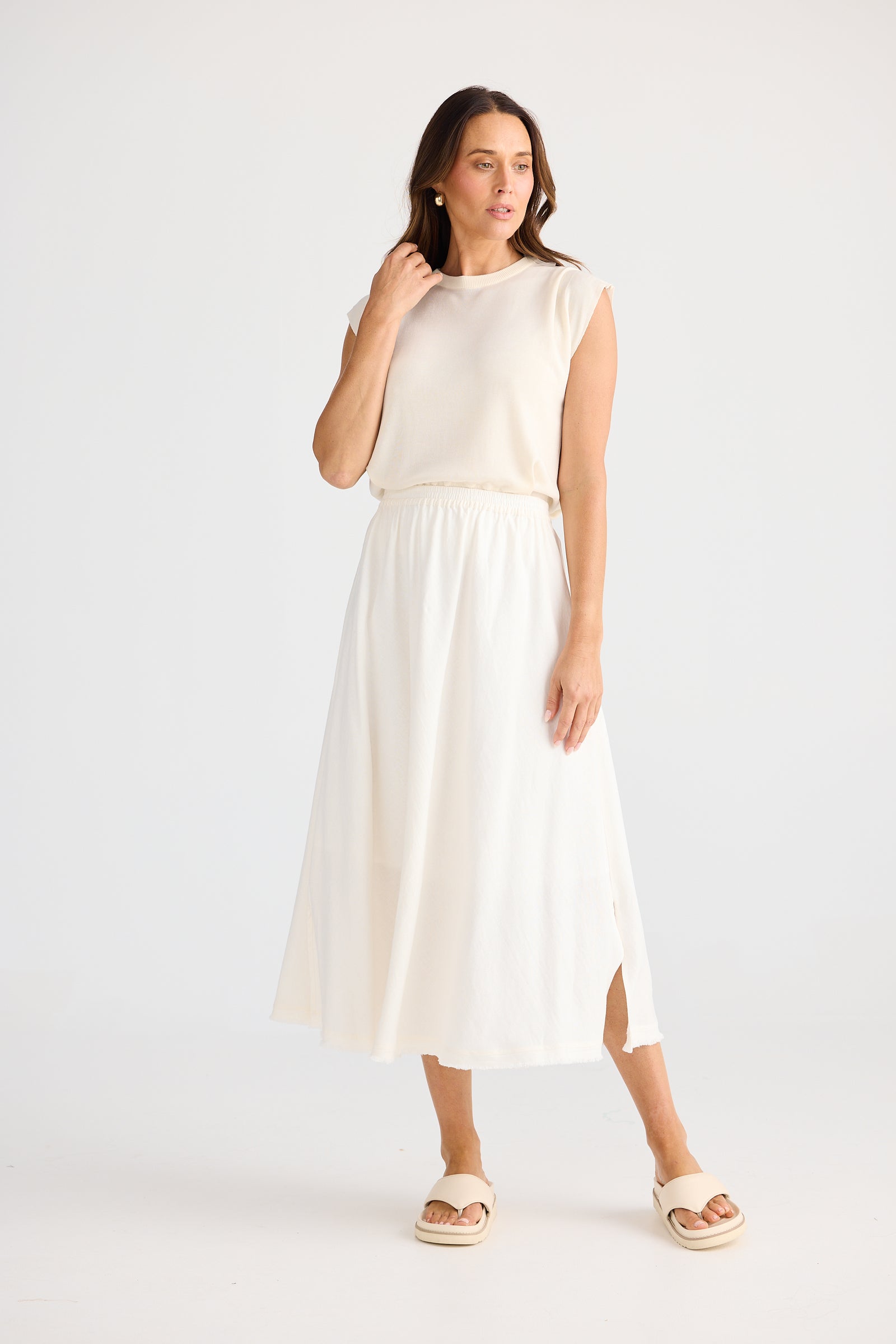 Brave + True Oakley Skirt Off White