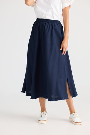 Brave + True Oakley Navy Skirt