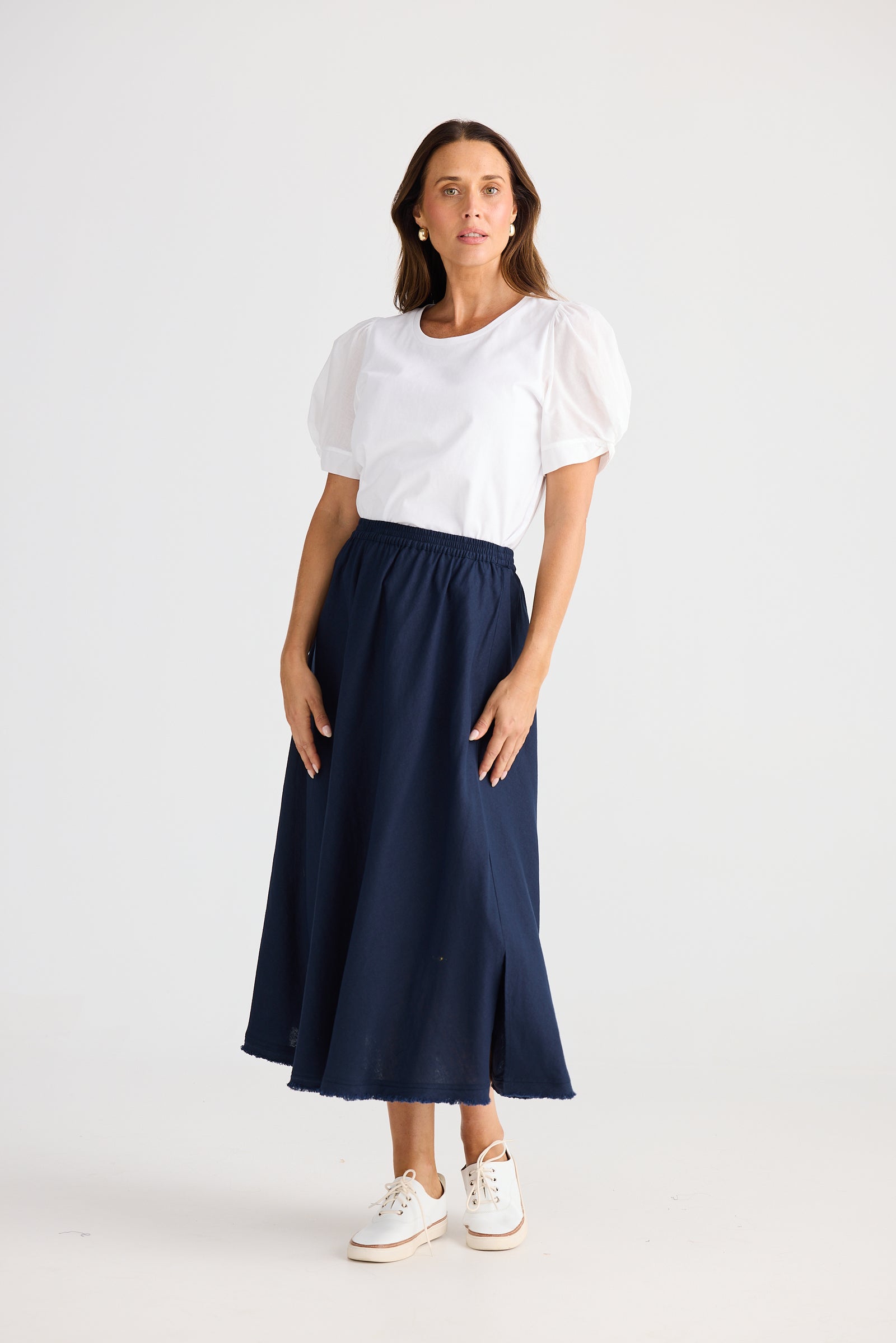 Brave + True Oakley Navy Skirt