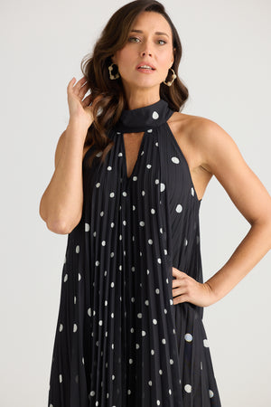 Brave + True Inca Black & White Spot Dress