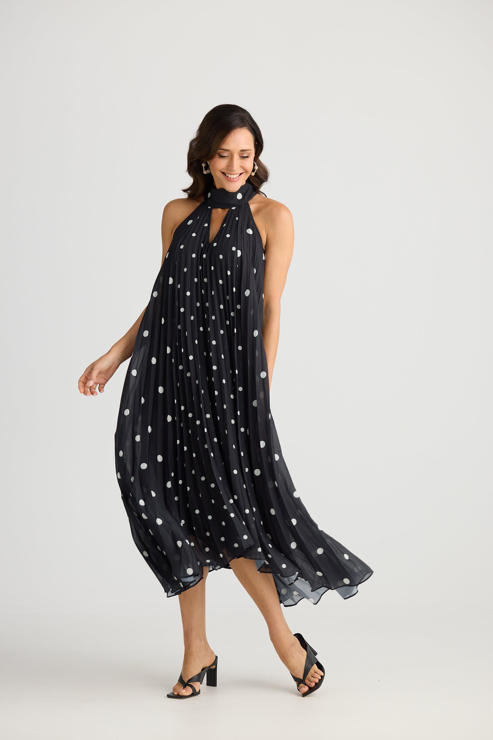 Brave + True Inca Black & White Spot Dress