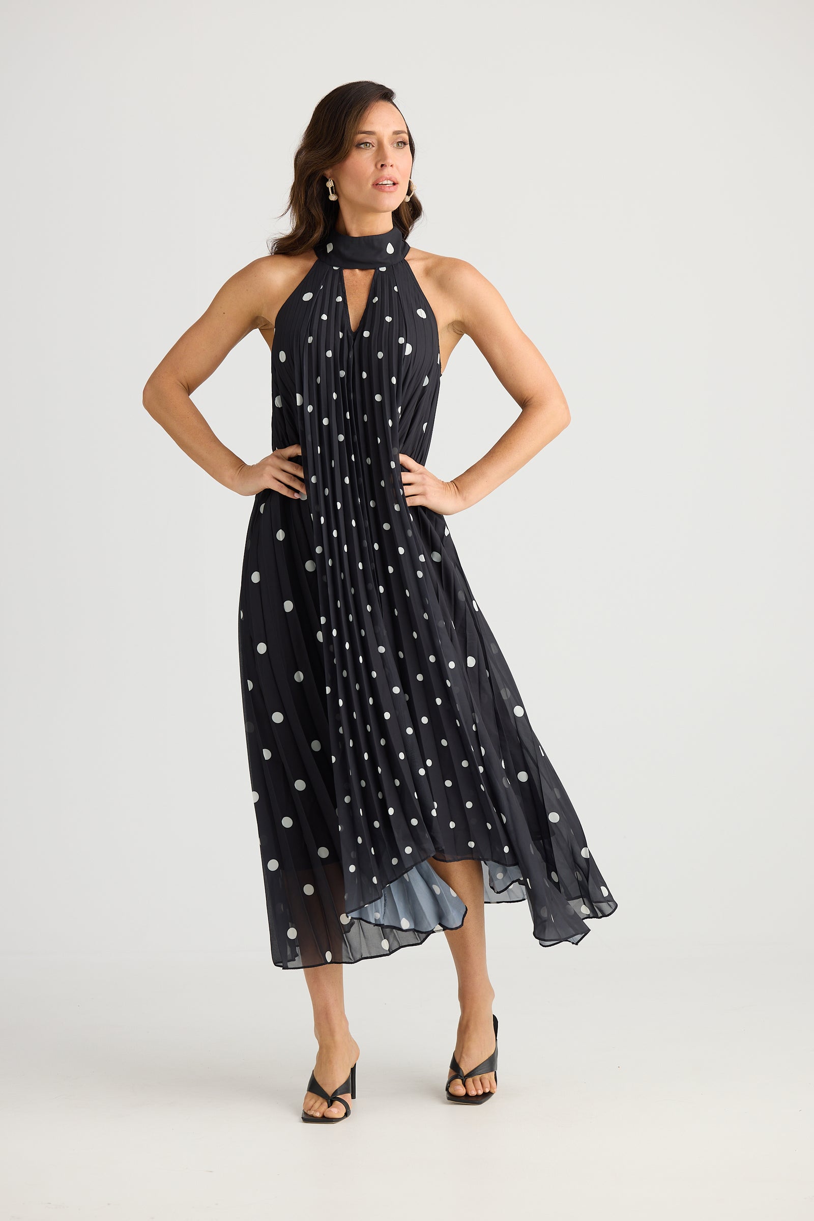 Brave + True Inca Black & White Spot Dress