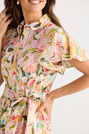 Brave + True Alice Zoe's Garden Short Sleeve Dress